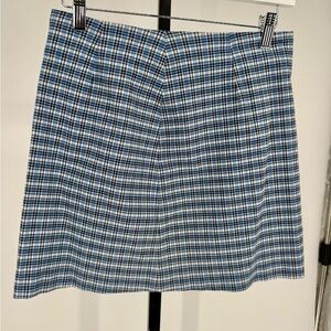 The Limited Blue & White Checkered Mini Skirt sz 6